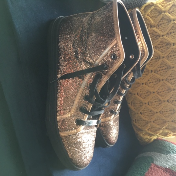 Gucci Nappa Glitter Galactica High Top Sneakers - Picture 2 of 7